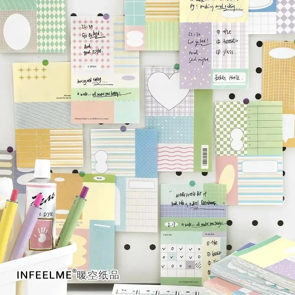 

100/400sheets Free Writing Series Note Pad Korean Style Ins Can Write Messages and Note Pads As Base Notes