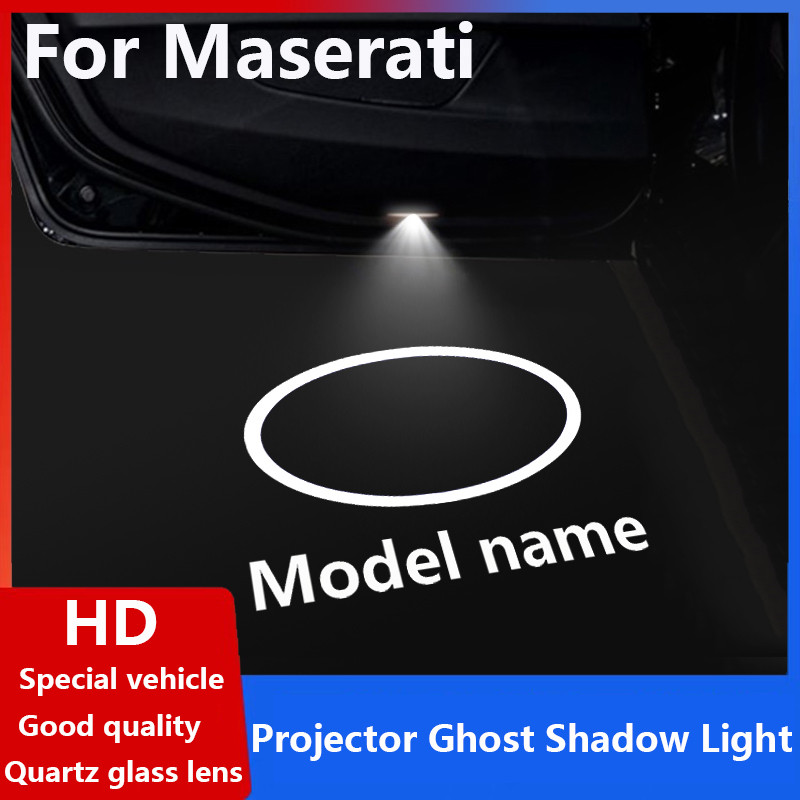 2pcs Led Car Door Logo Welcome Lamp Shadow Light For Maserati Quattroporte Ghibli Levante Laser Proj