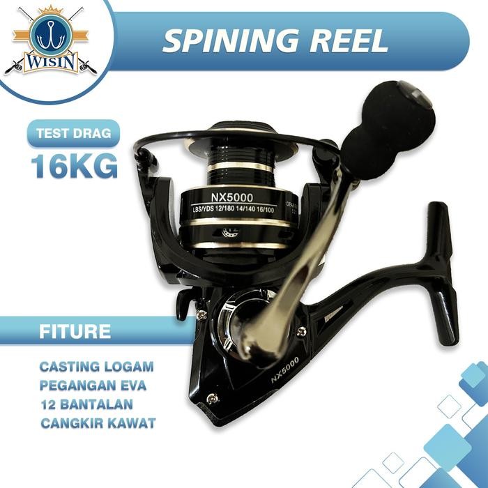 WISIN REEL PANCING KUAT DAN TAHAN LAMA NX 2000-7000 SUPER KOKOH Ikan reel - NX 3000