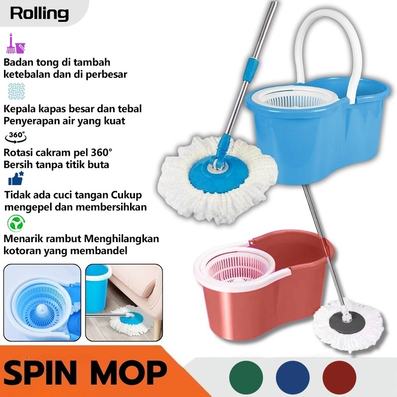Tersedia Rolling COD [BELI 1 GRATIS 1] Alat Pel Efisien - Fitur Spin Otomatis 360° dengan Desain Rol