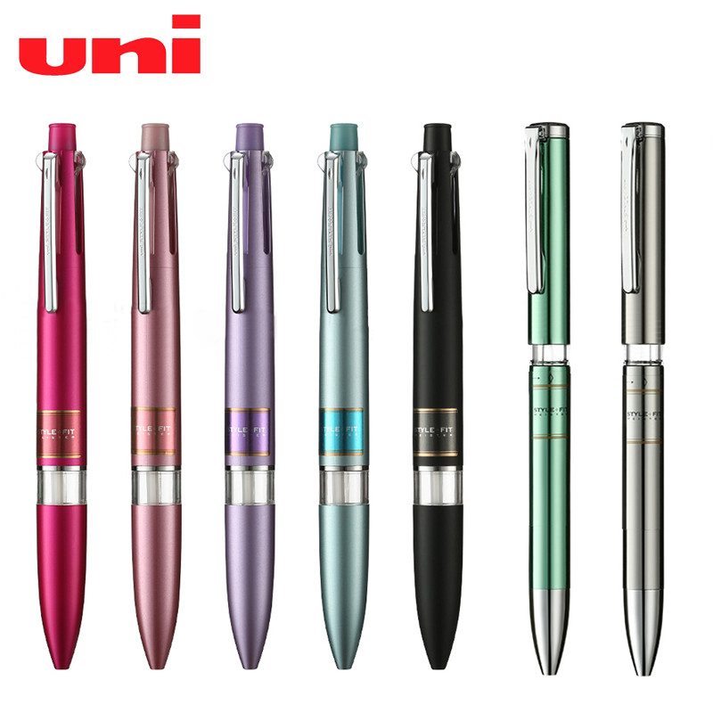 

1pcs Japan Uni Stylefit Multifunctional Pen Case 4 + 1 Creative DIY Three-in-One 5 Color Empty Shell Neutral Pen Holder