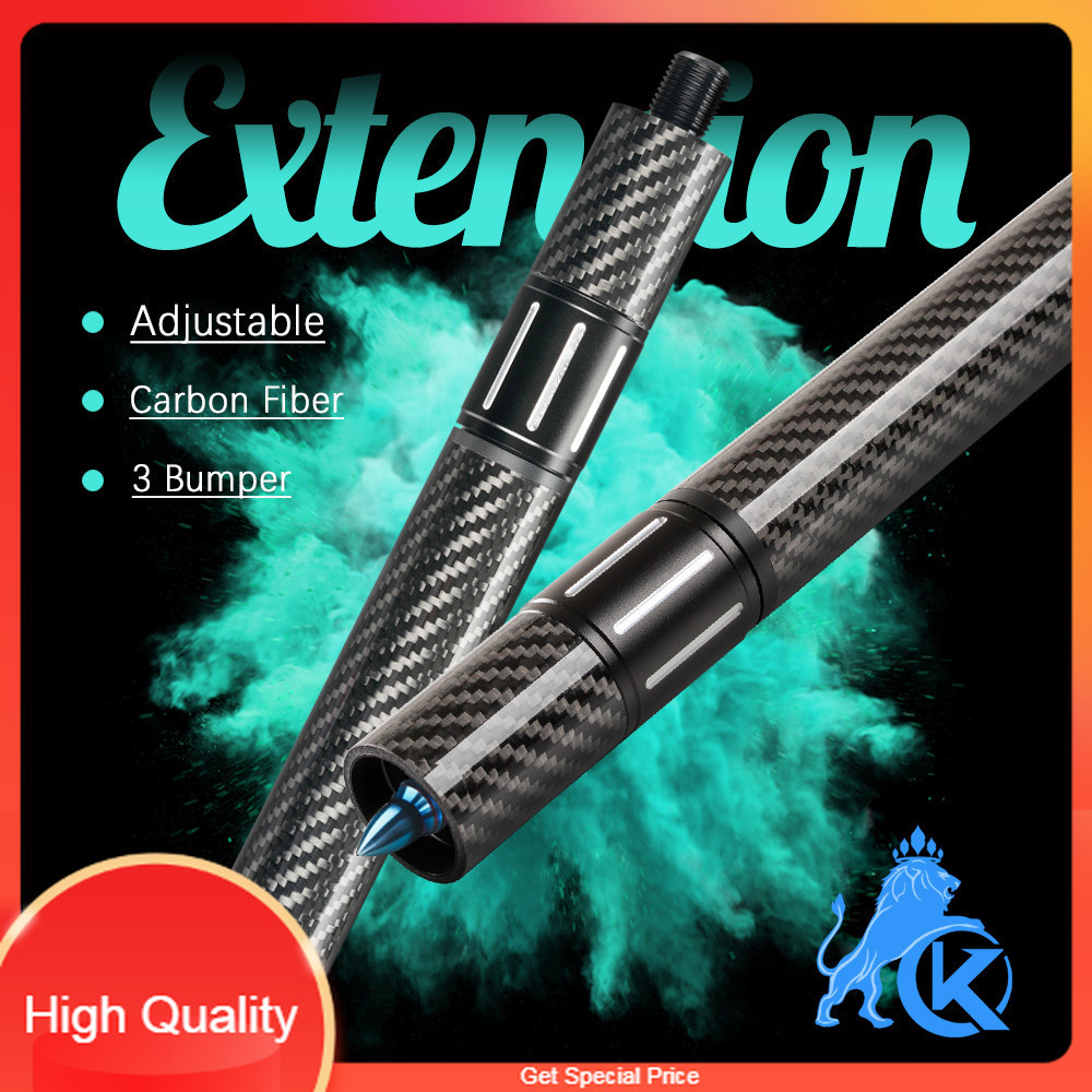 THE BEST Carbon Fiber Billiards Extension Bumper, Extendable Stick, Billiard Accessories for Mezz Pr