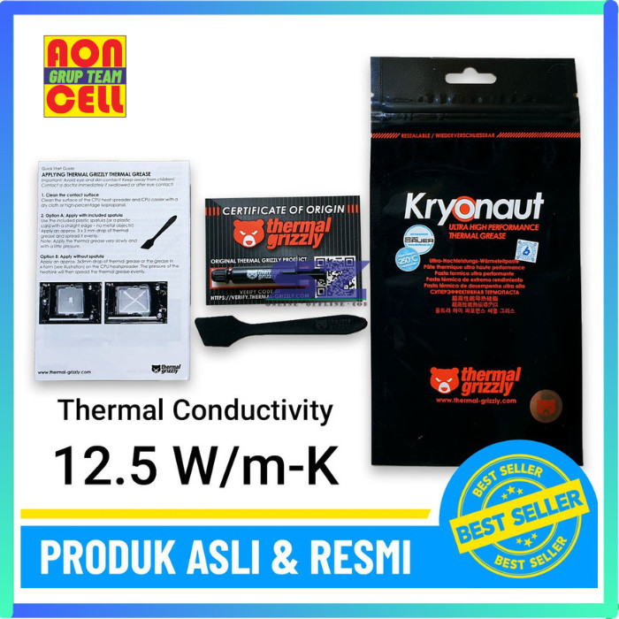 Thermal Paste Thermal Grease Grizzly Kryonaut 1 gram Pasta Thermal