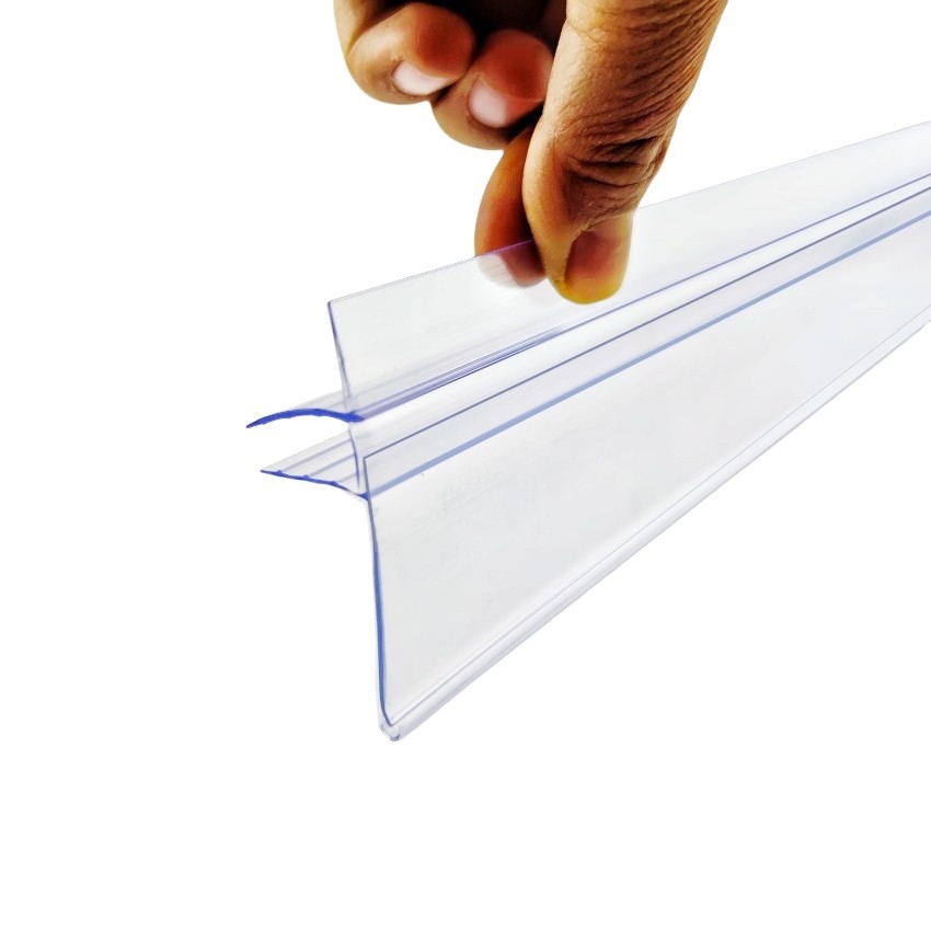 

1Pack Plastic Shelf PVC Data Strip Price Label Card Show Display Clip Holder in Supermarket Stores