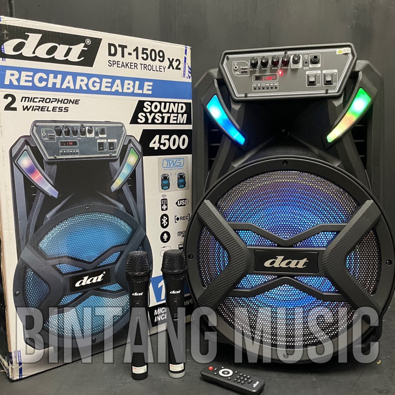 speaker portable dat dt1509x2 original DT1509 X2 speaker 15 inch DAT DT 1509 X2