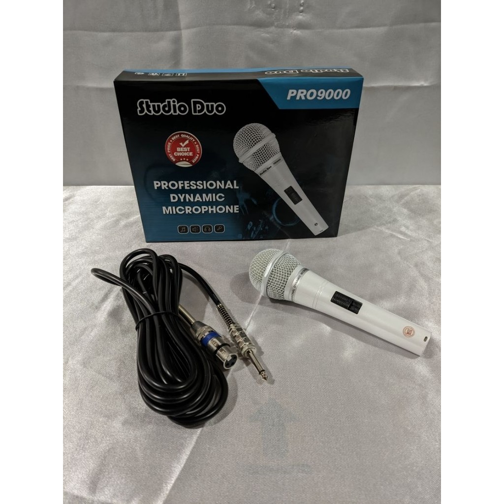 MIC STUDIO DUO PRO9000 PUTIH ORIGINAL/mic studio duo