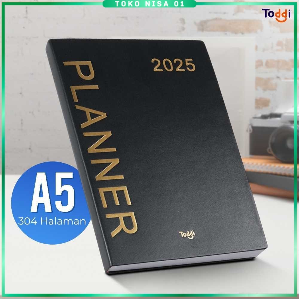 

Toddi Buku Agenda Softcover Monthly Planner Notebook A5 304 Halaman - TD-2025