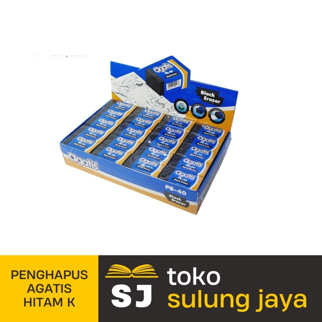 

PENGHAPUS AGATIS HITAM KECIL | AGATIS ERASER BLACK