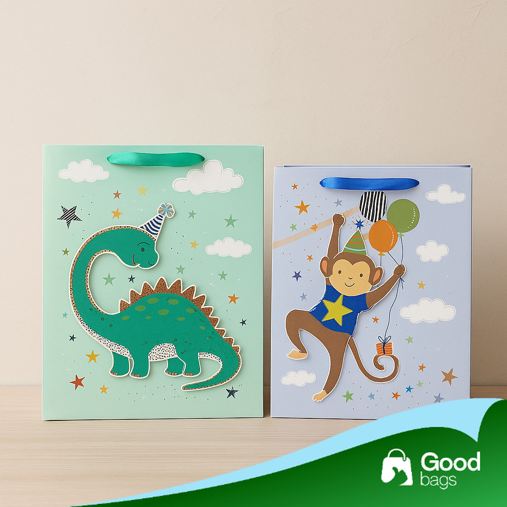 

Paper Bag Ulang Tahun Anak / Paper Bag Ultah Anak Karakter Lucu / Hampers bag / Gift Bag/ Paper bag Kado Hampers / Paperbag Motif Animal | AM02H1