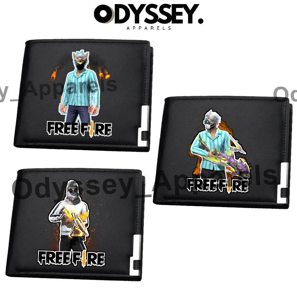Dompet lipat/ODYSSEY DOMPET WALLET ANAK FREE FIRE / DOMPET ANAK LAKI LAKI FF FREE FIRE