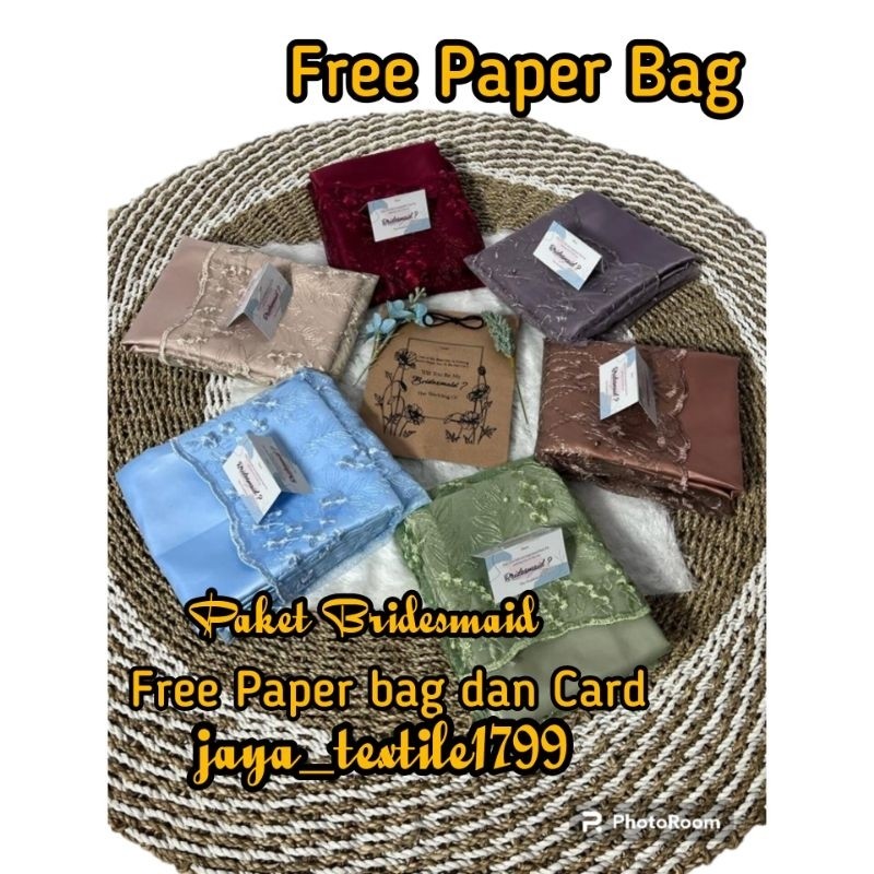 NANTARSHOP Kain Paket Bridesmaid / Paket Seragaman Nikahan/ Bridesmaid