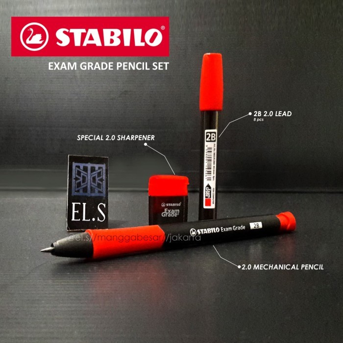 

Aksesories Terlaris~ Stabilo Exam Grade Pencil 2.0 2B Set