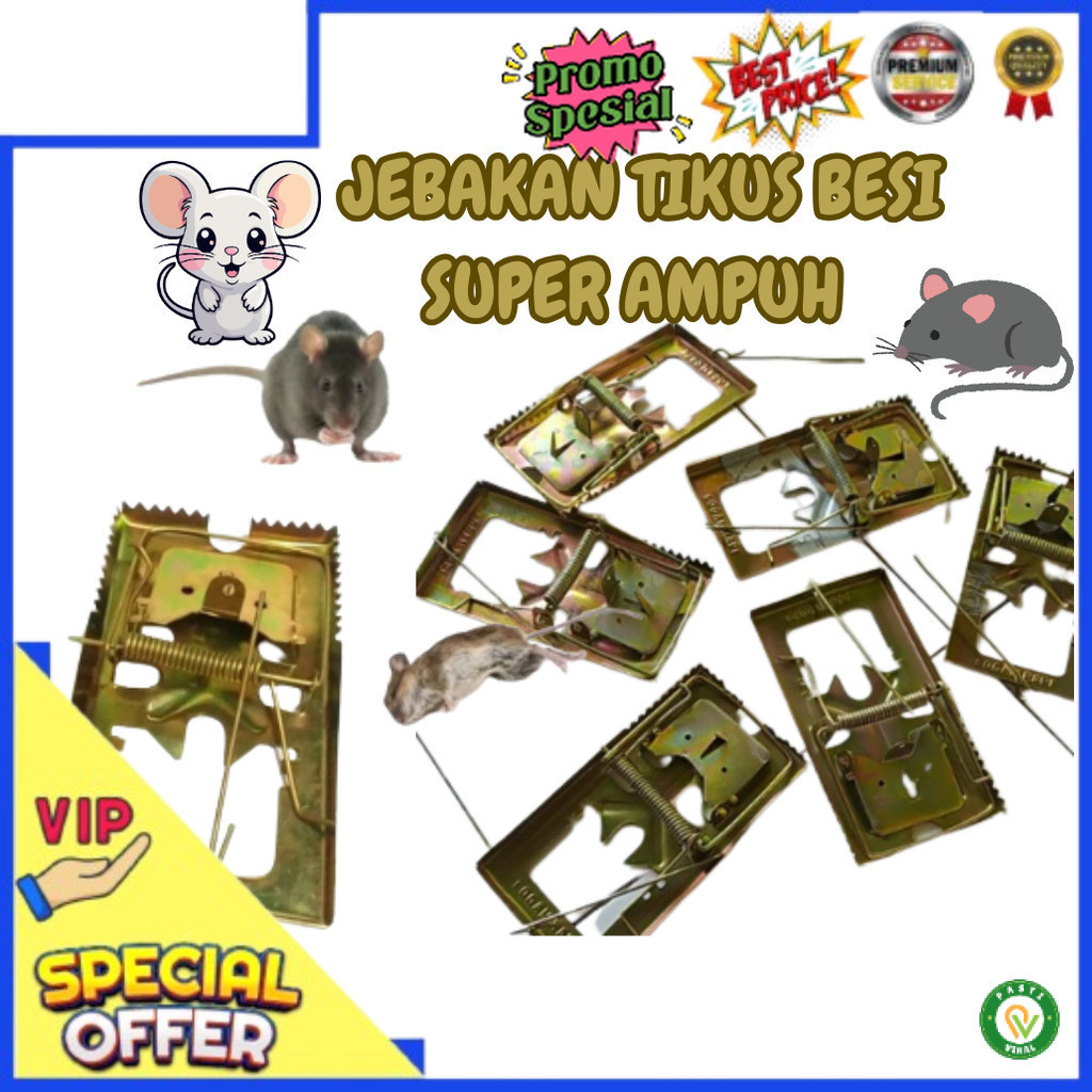 Bisa Cod Jepretan Tikus Besi Tebal Jebakan Perangkap Tikus Ampuh Penjepit Tikus Besi Besar Penjerat 