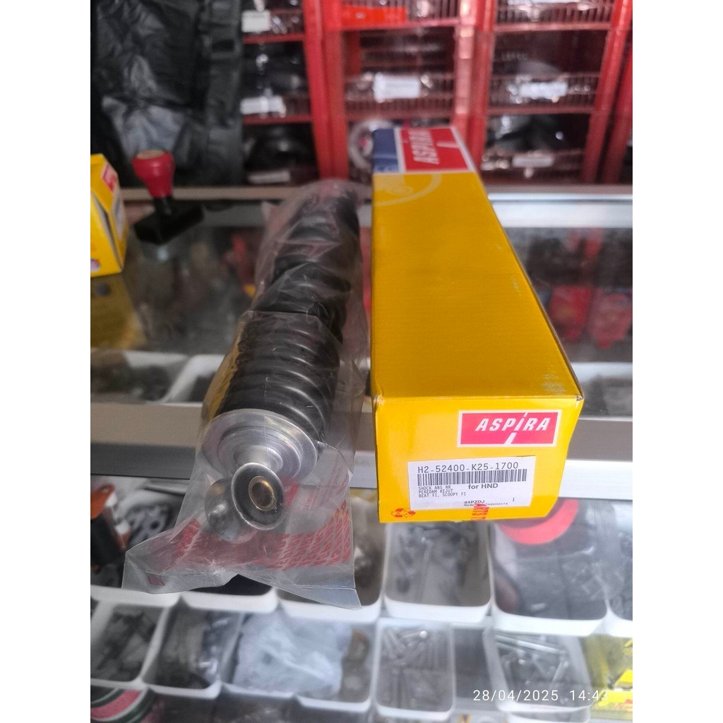 shock blakang aspira seri k25 beat, beat fi dll original aspira