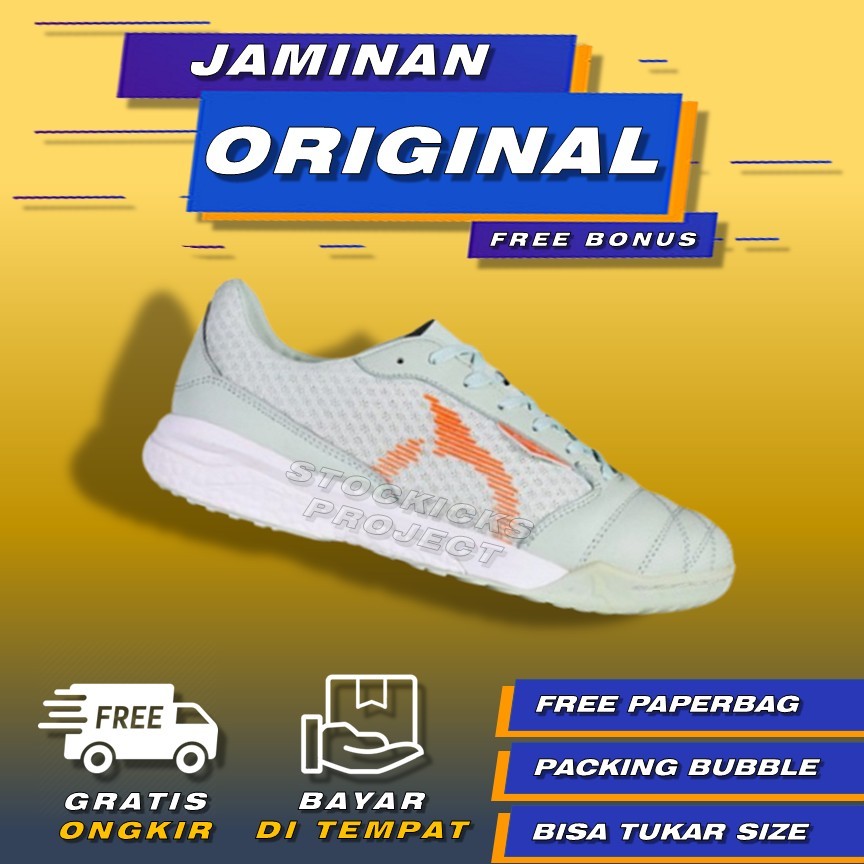Sepatu Futsal Ortuseight Jogosala Volta V2 IN Pistachio Sepatu Sneakers Olahraga Futsal Indoor Ortus
