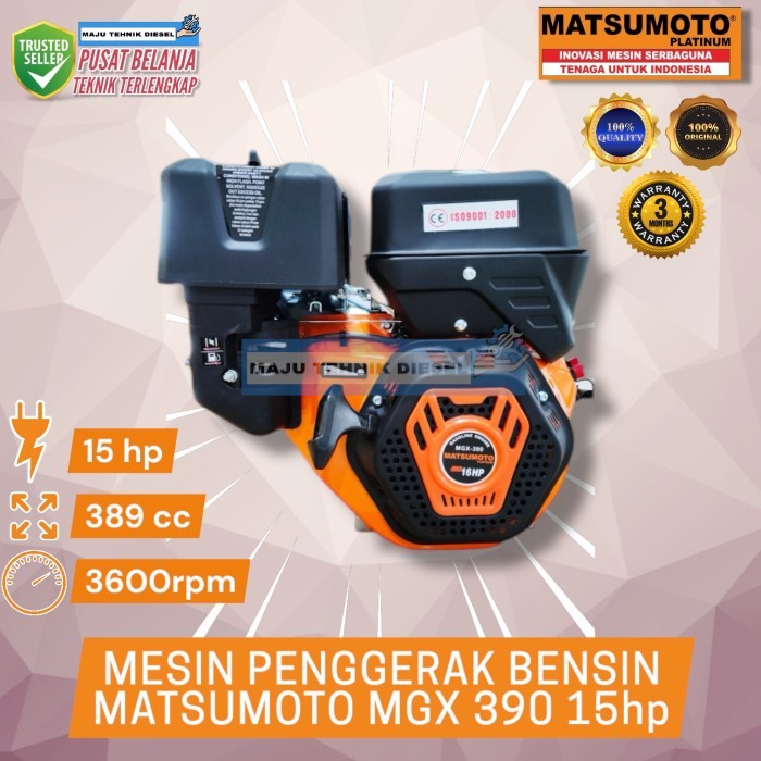 Mesin Penggerak Bensin 13HP MATSUMOTO MGX 390 Gasoline Engine
