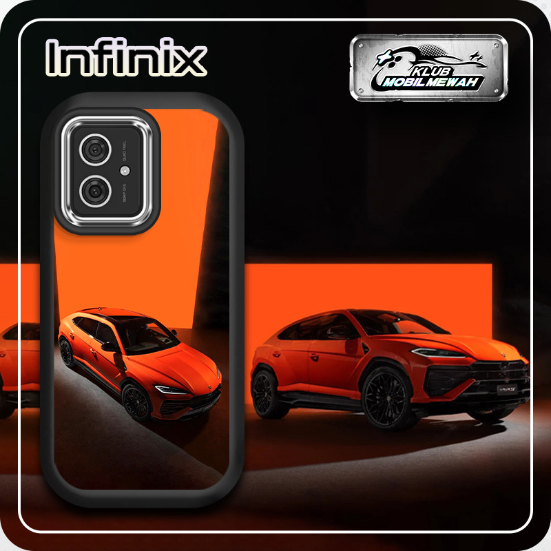 [2025Infinix]black orange beast lamborghini sports car PDD Case For Infinix Note 30 40 4G Pro Smart 