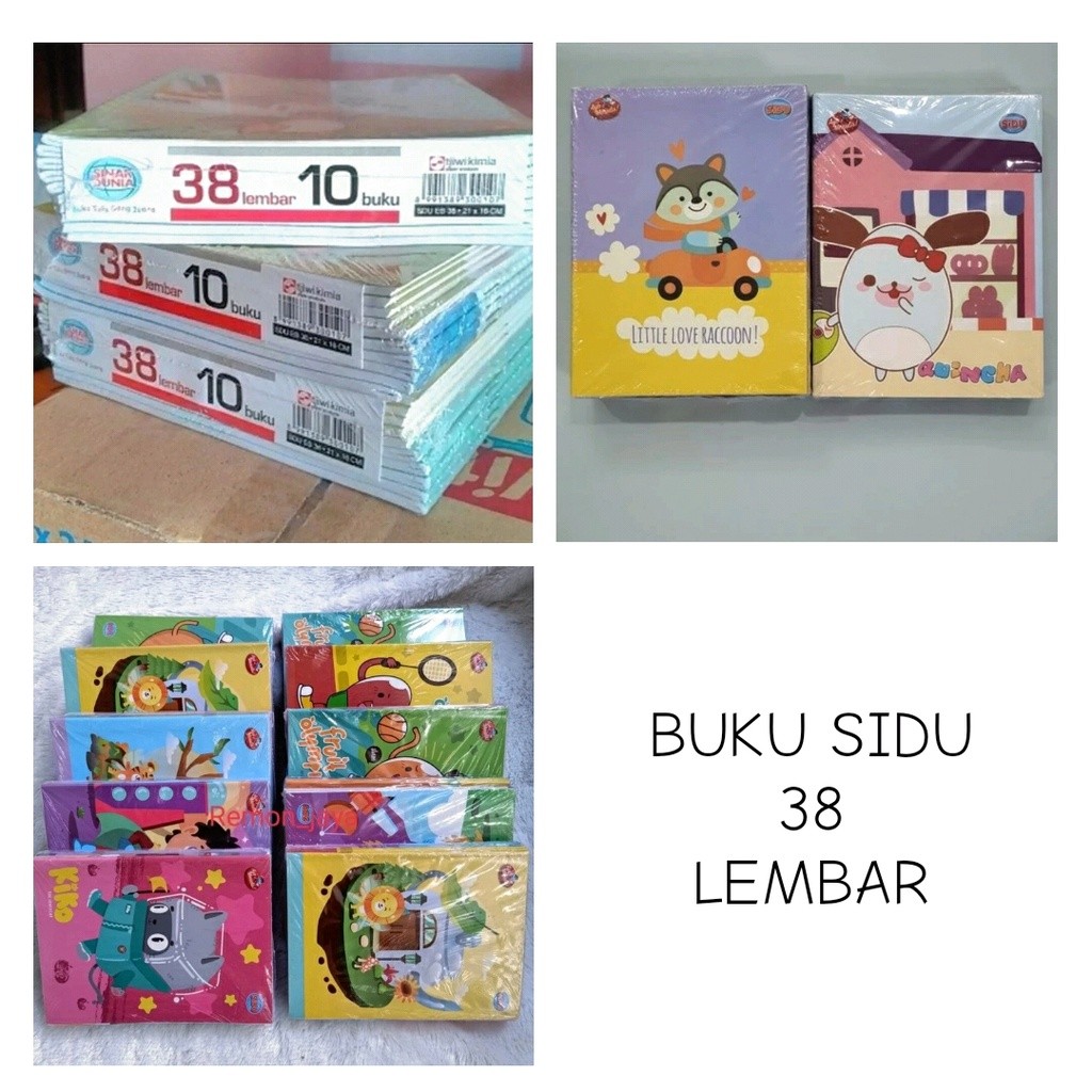 

aryaboskushopbuku sidu isi 38 1 pack isi 10pcs ( random)