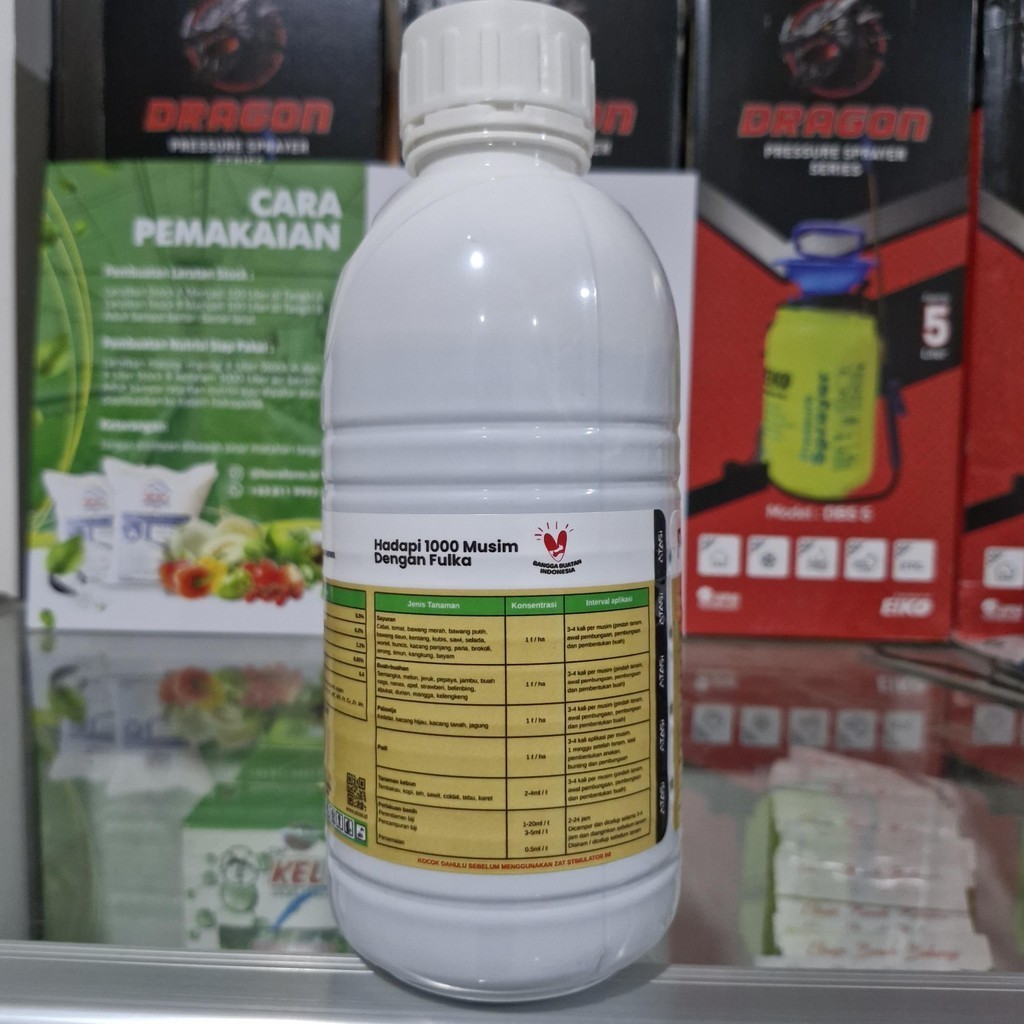 Fulka Zat Stimulator Tanaman 1010ml Original Pabrik Fulka Atasi Kriting Tanaman Dg Alami