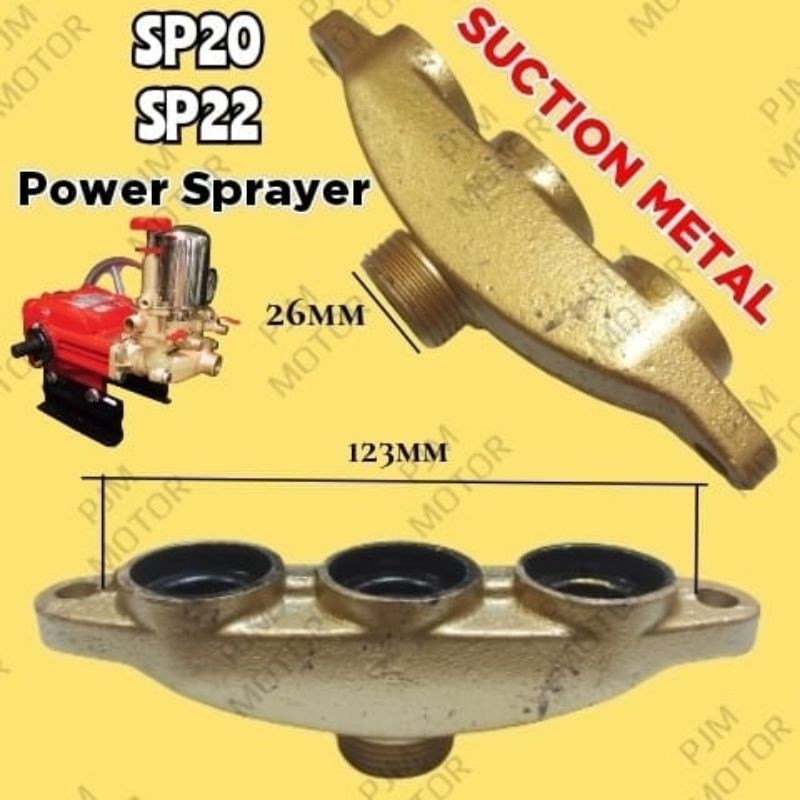 

22cc suction metal Rumah selang isap hisap mesin power sprayer pompa steam stim doorsmeer sp22 ps22 sc22 ps20 sp2 amplas