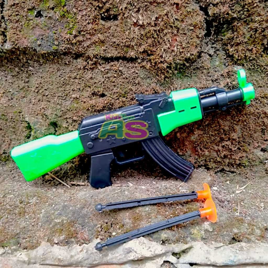 [ MARDATILA STORE ] MAINAN POSTOL KACA LARAS PANJANG UK 18 CM - MAINAN PISTUL AK47 - MAINAN ANAK PIS