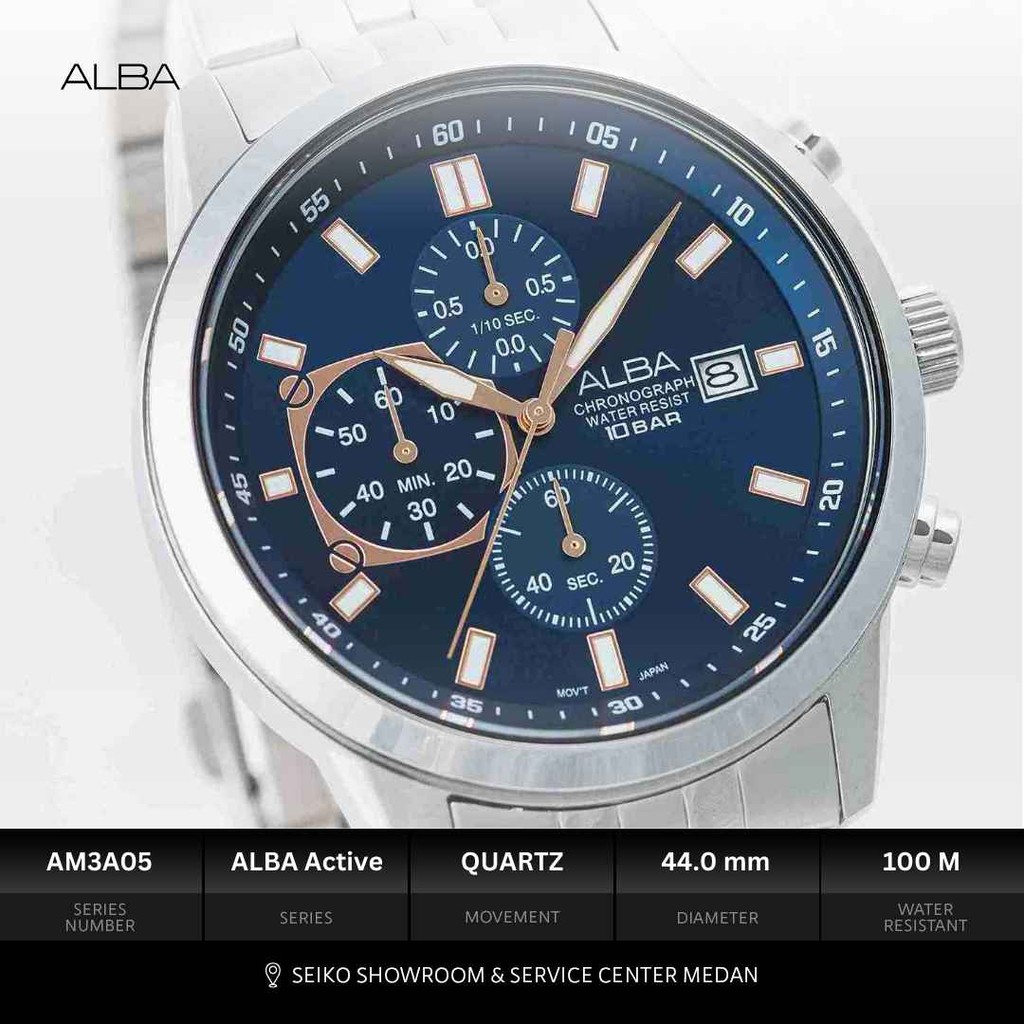 Alba Active Chronograph Pria AM3A05
