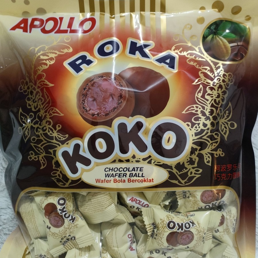

BEST SELLER SALE Apollo Roka Wafer Bola Coklat 50 pcs