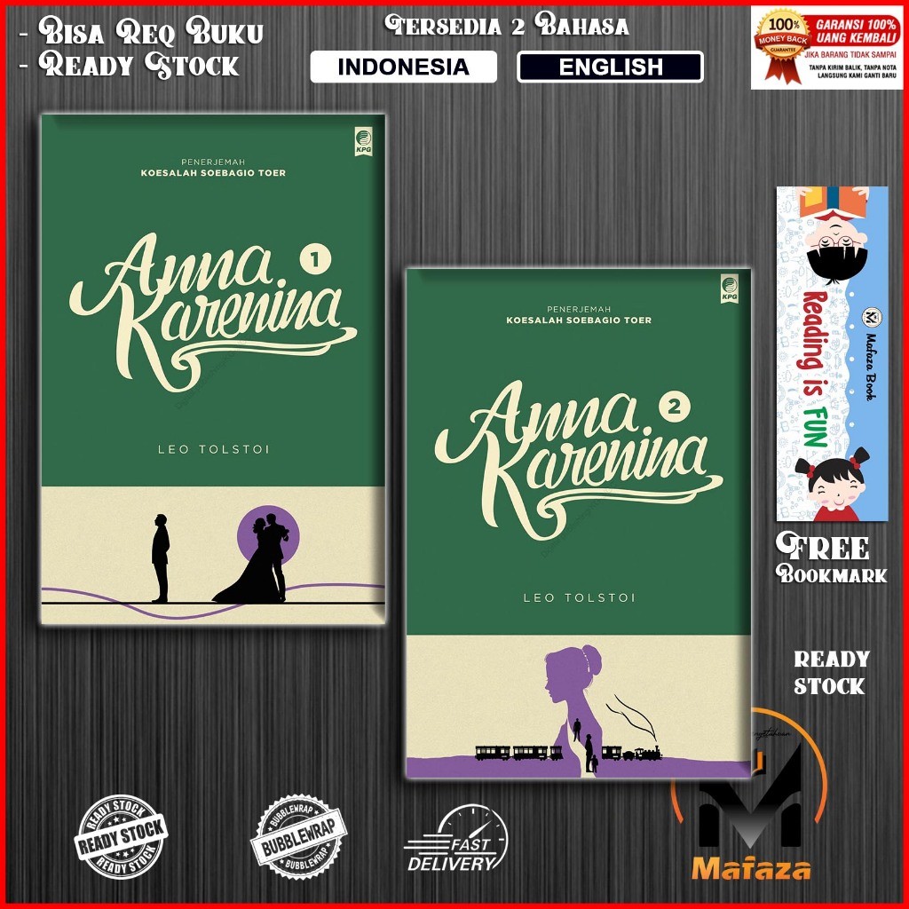 Anna Karenina 1 & 2 by Leo Tolstoi (Indonesia)