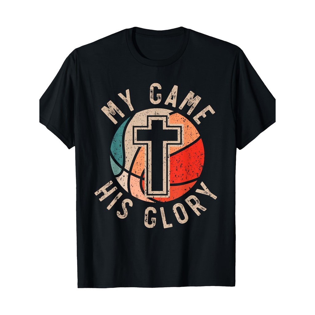 Kaos Basket dengan Gambar Yesus Kristus Penembak Jitu Kristen 220 gsm