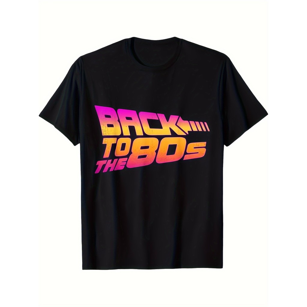 Kaos Pria Wanita Pesta Halloween Mode Retro Pakaian WT22T5 Kembali Ke Tahun 80-an Hadiah Thanksgivin