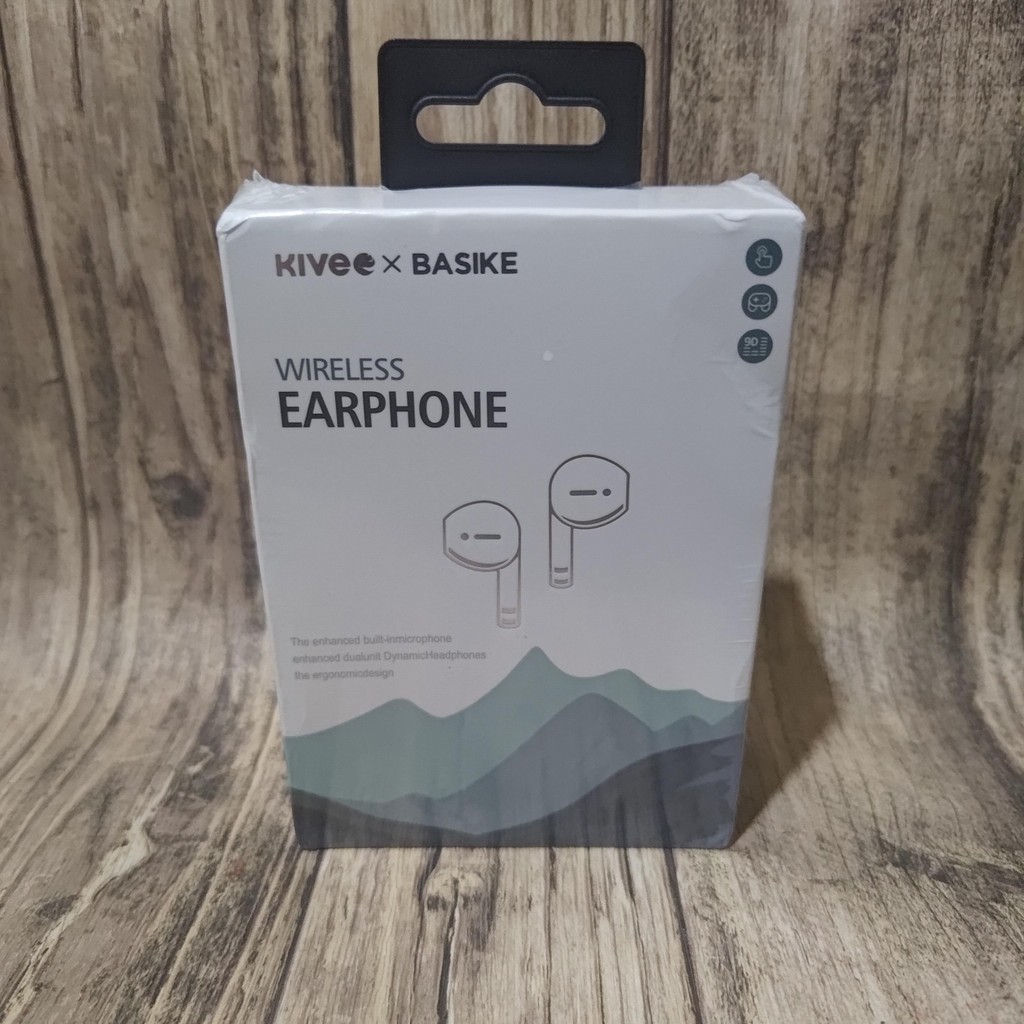 kivee x basike tws headset wireless bluetooth 5.0 inpods 12 earphone TW90 white