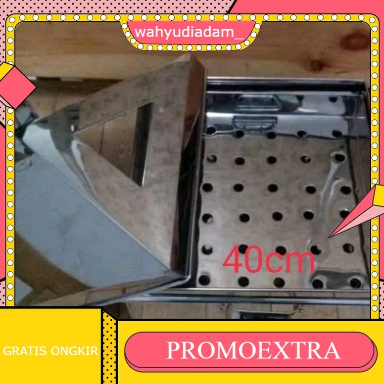 KLakat Kukusan Kotak Ukuran 40cm / Klakat Kotak Kukusan Steamer 40cm / Klakat Persegi Stainless 40cm