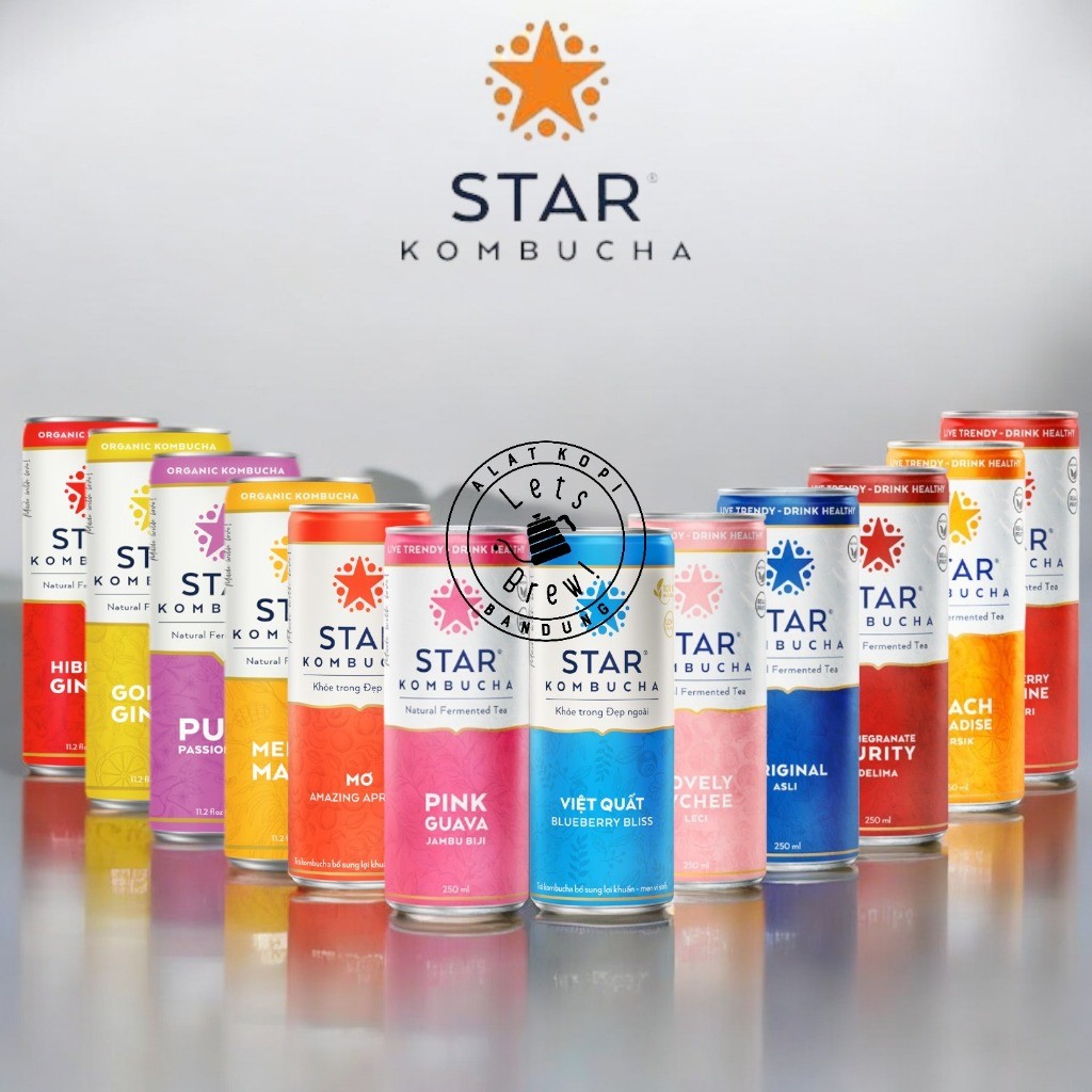 

STAR KOMBUCHA 250ml / Minuman Sehat Probiotik / Teh Kombucha