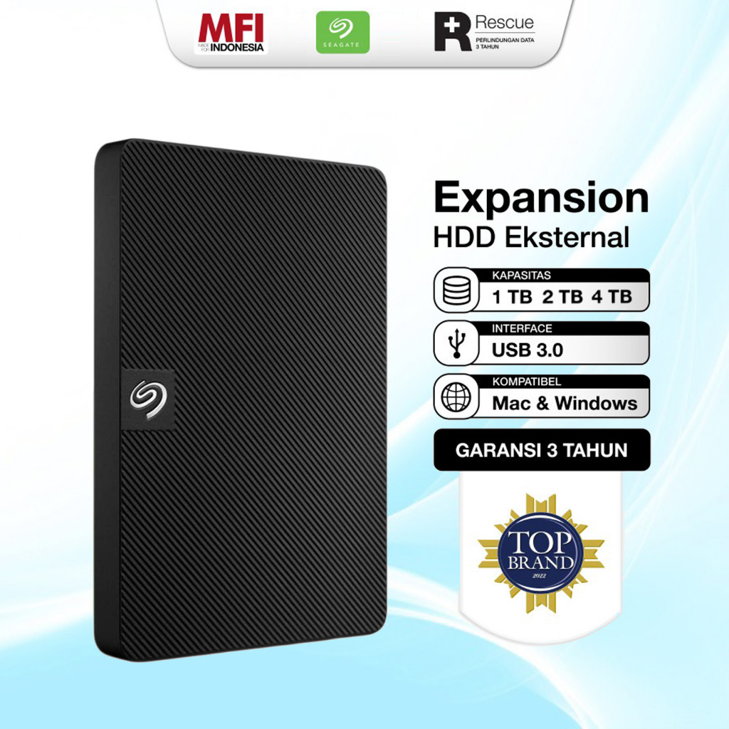 Seagate Expansion Hardisk Eksternal 1TB | 2TB | 4TB