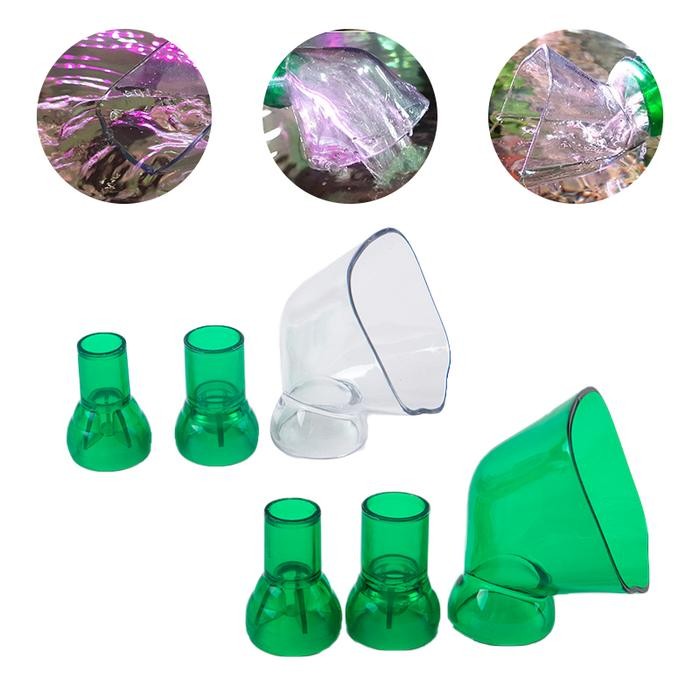 Aquarium Lily Spout Filtration Outlet Relief Water Flow Natural Flow Filter Dual Connector Aquarium 