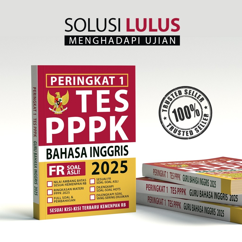 Buku PPPK GURU BAHASA INGGRIS 2025 - Buku Original Soal dan Pembahasan