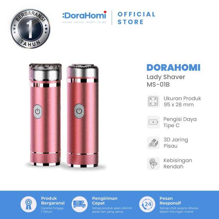 Dorahomi Pencukur Bulu Kemaluan Ketiak Lady Shaver Bulu Kaki Wanita
