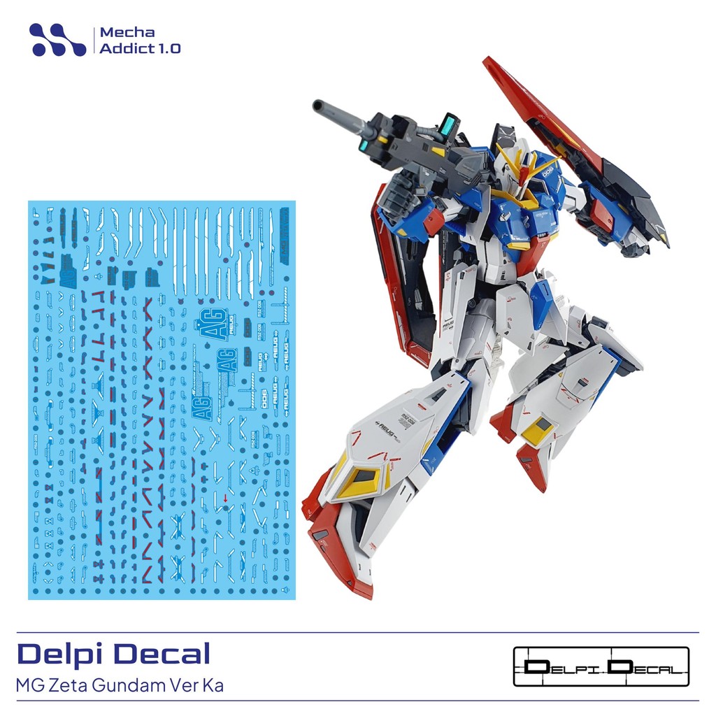 Water Slide Decal MG Zeta Gundam Ver Ka by DELPI