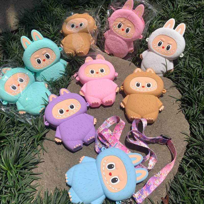 TAS LABUBU KARET/TAS LABUBU ANAK/TAS LABUBU LUCU