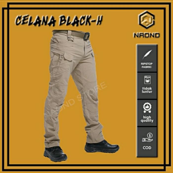 Celana Tactical M-Tac Model Terbaru/Cargo/Pria Panjang/Taktikal/PDL - blackh krem, 38