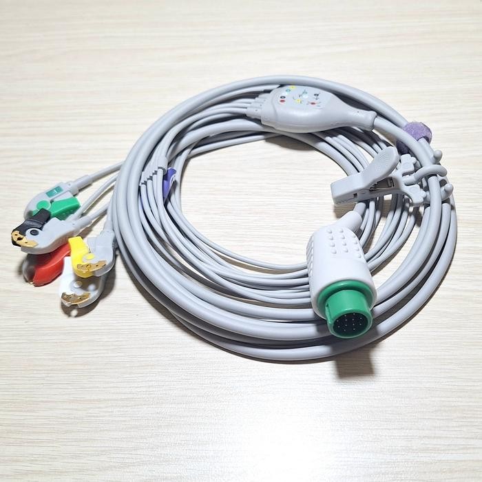 kabel Ecg 12 pin 5 lead pinch