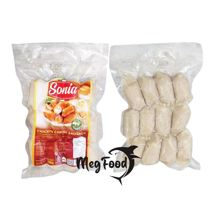 

Sonia Chicken Cheese Sausage / Sosis Keju Sonia / Sosis Keju Cocktail - 300 Gram