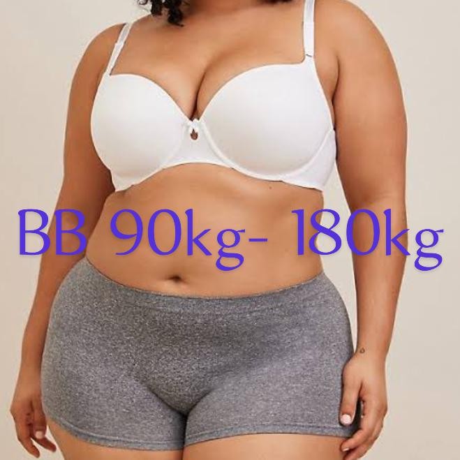 cd boxer wanita jumbo isi 3pcs - 6xl