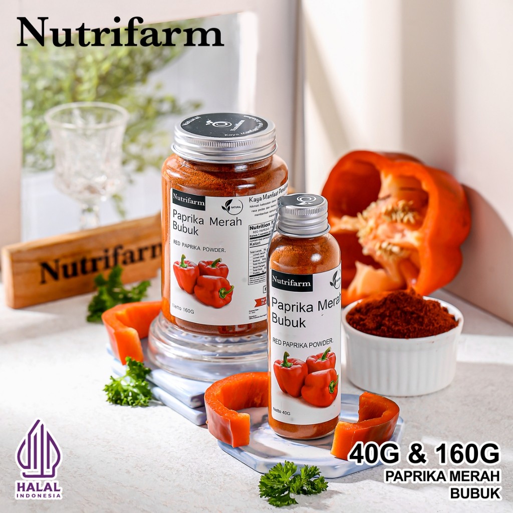 

Nutrifarm Paprika Merah Bubuk 40 gram 160 gram [Healthy Fair]
