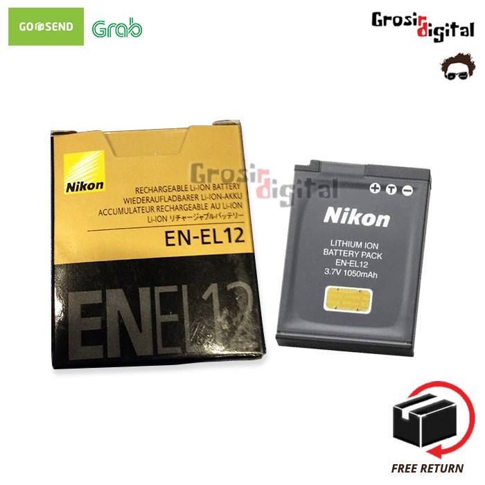 Baterai Nikon EN-EL12 For Nikon Coolpix A900, AW120, AW130, S29900, P340, S9700, S9600, P330, S9400,