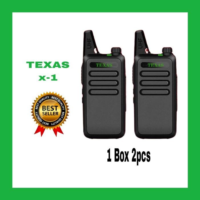 Walkie Talkie Texas X1 Bagus Murah 5KM 10 KM Garansi Internasional Ht - paket-isi-2