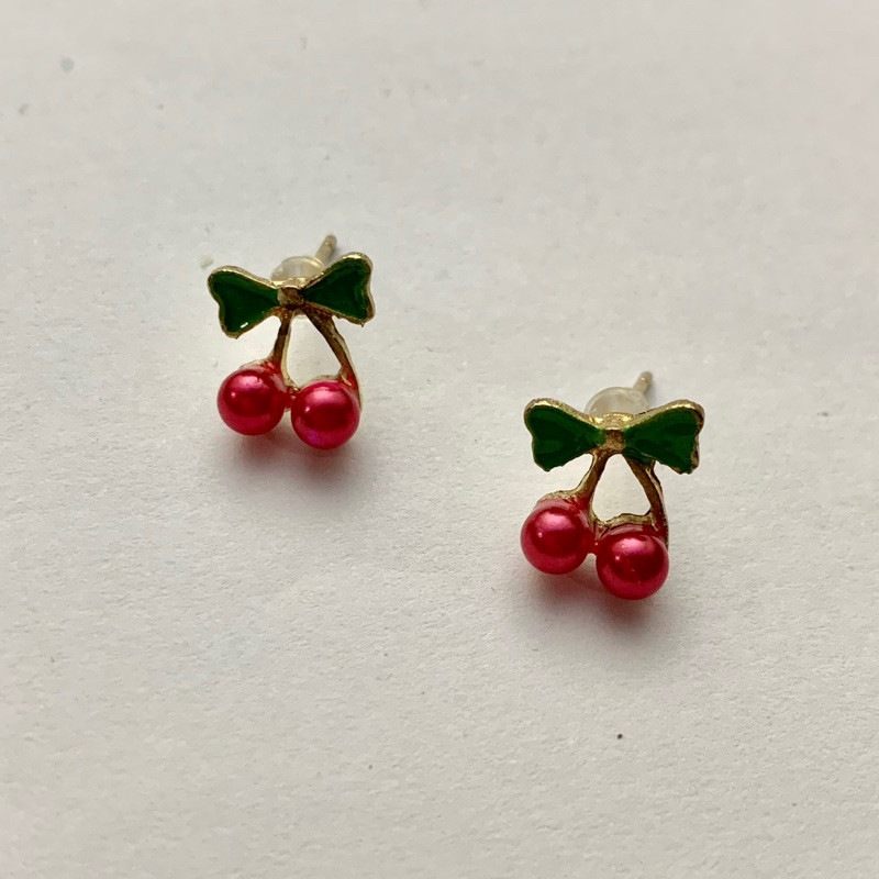 Anting Ceri | Cherry Earrings Vintage Style Y2K
