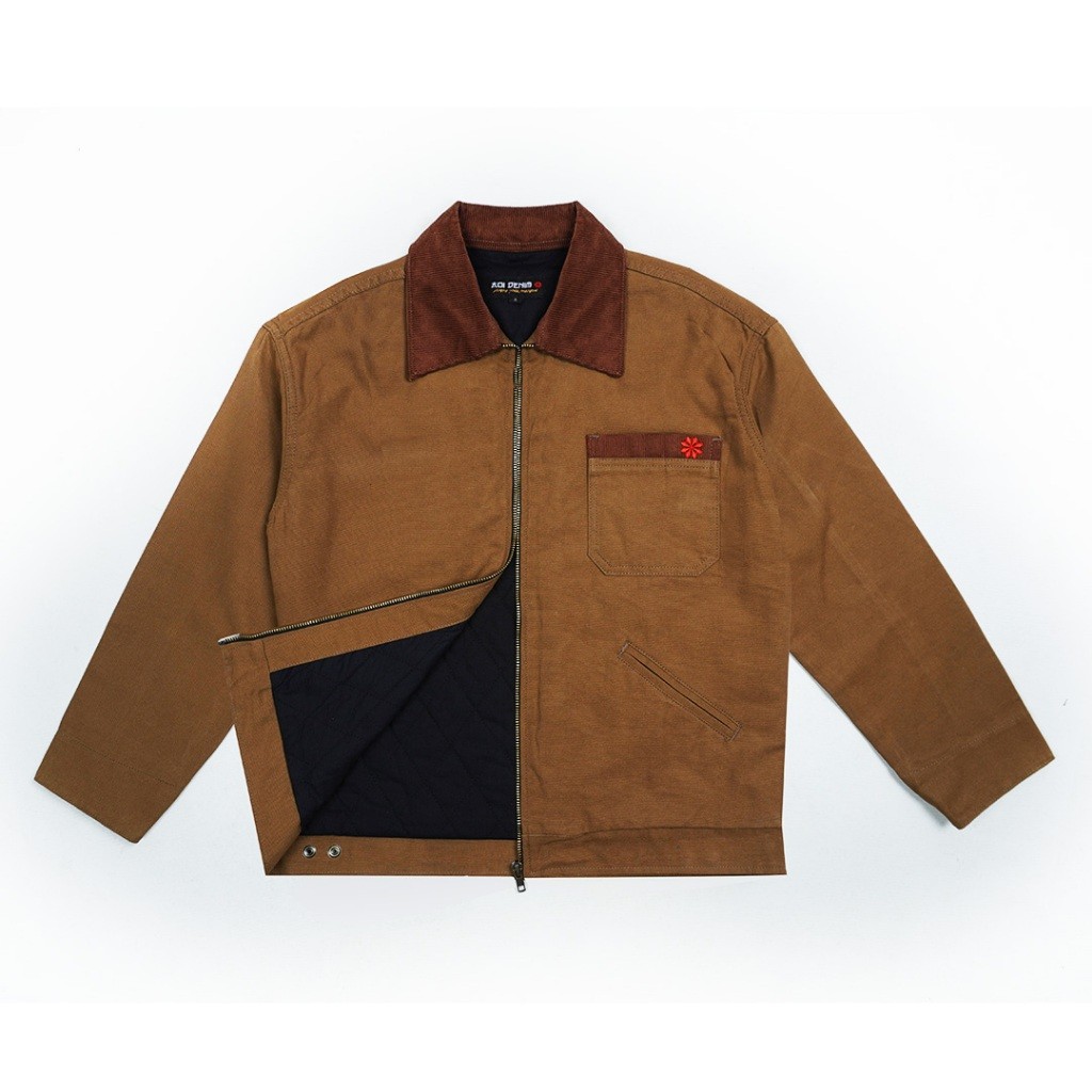 AOI DENIM - WORK JACKET BROWN