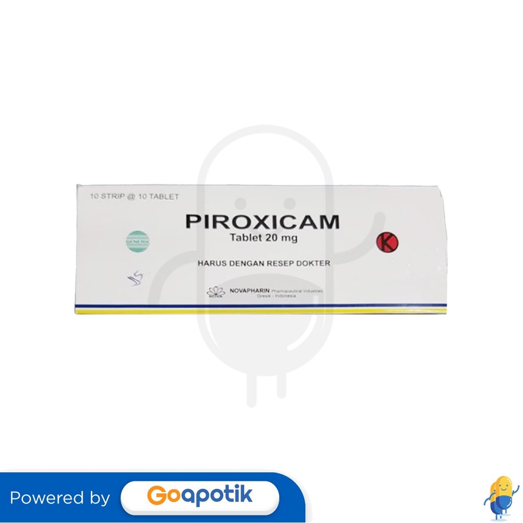 Piroxicam Novapharin 20 Mg Box 100 Tablet