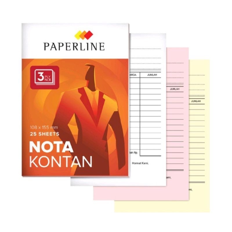 

Nota Kontan Paperline Kecil 3 Rangkap k3 Ply NCR Harga 1 pcs